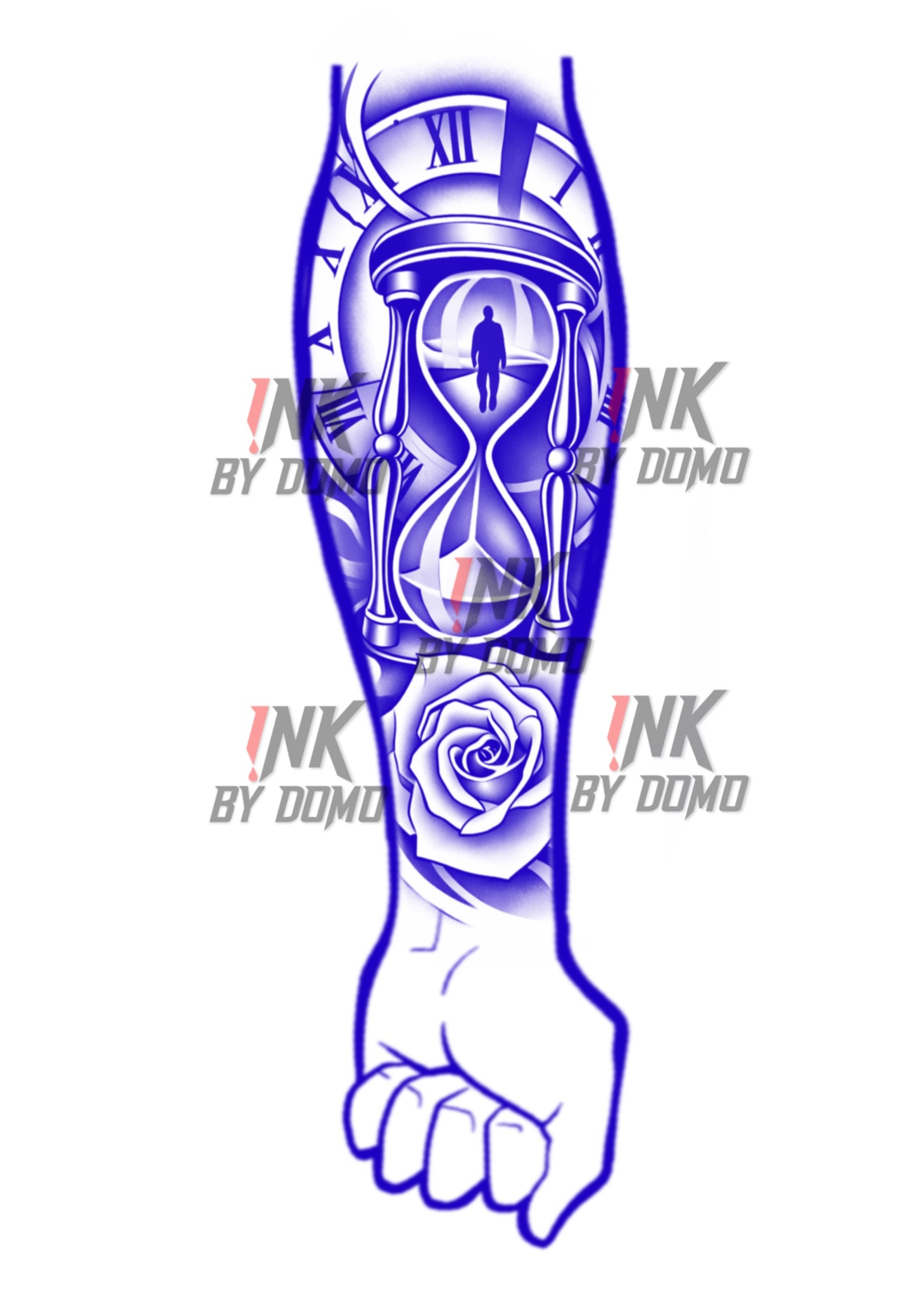 Clock Rose Design