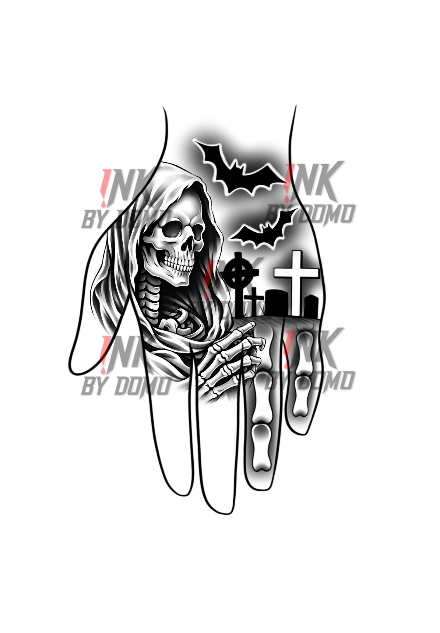 Graveyard Hand Design
