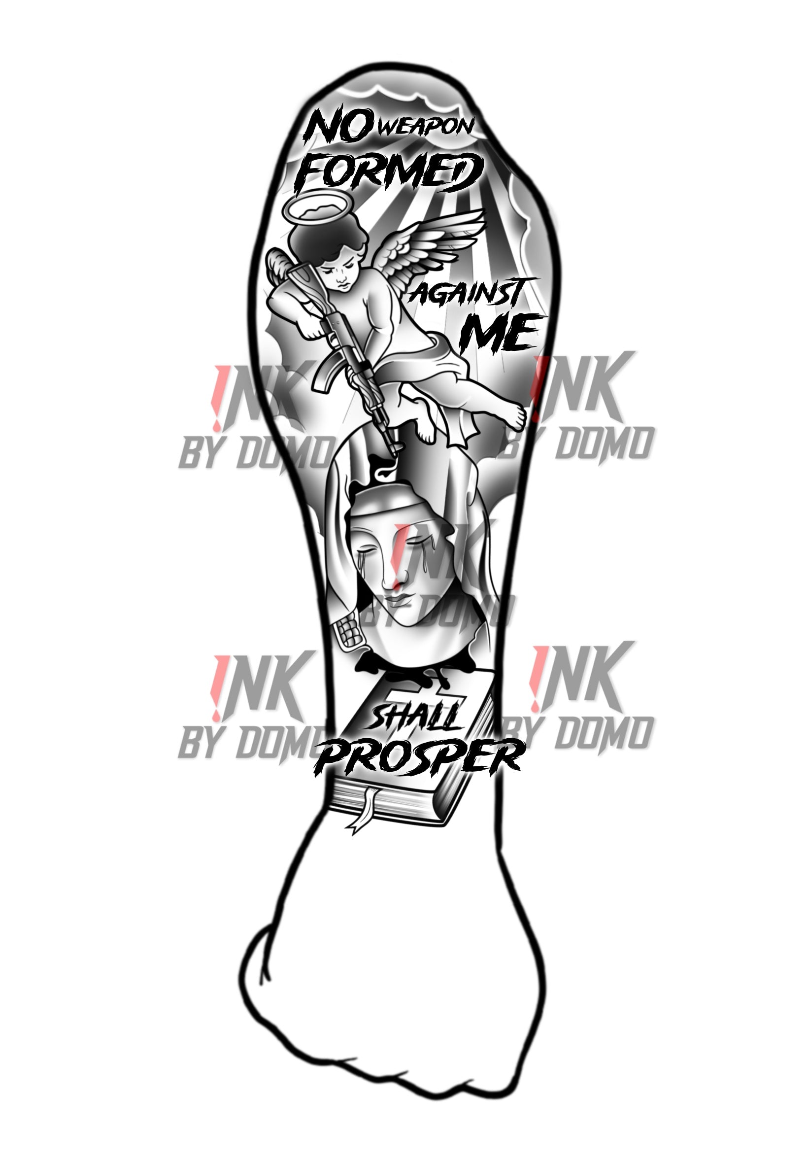 Angel Gun Design – InkByDomo