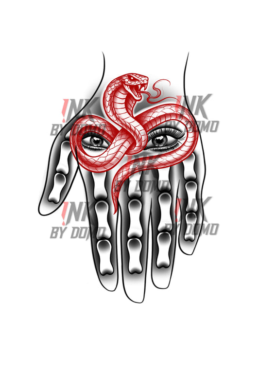 Snake Hand Design