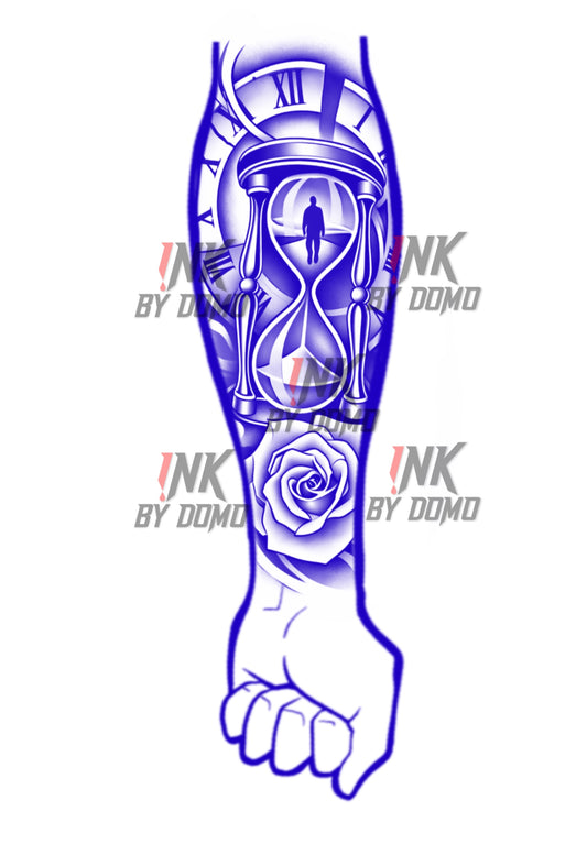 Clock Rose Design