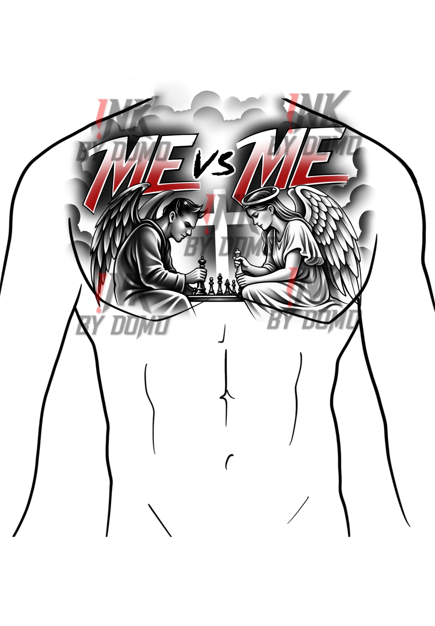 Angel vs Devil Design